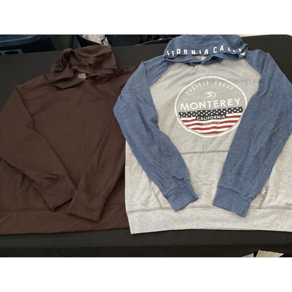Mixed Brand Lightweight Hoodies Womens Medium Monterey California Graphic 2pk